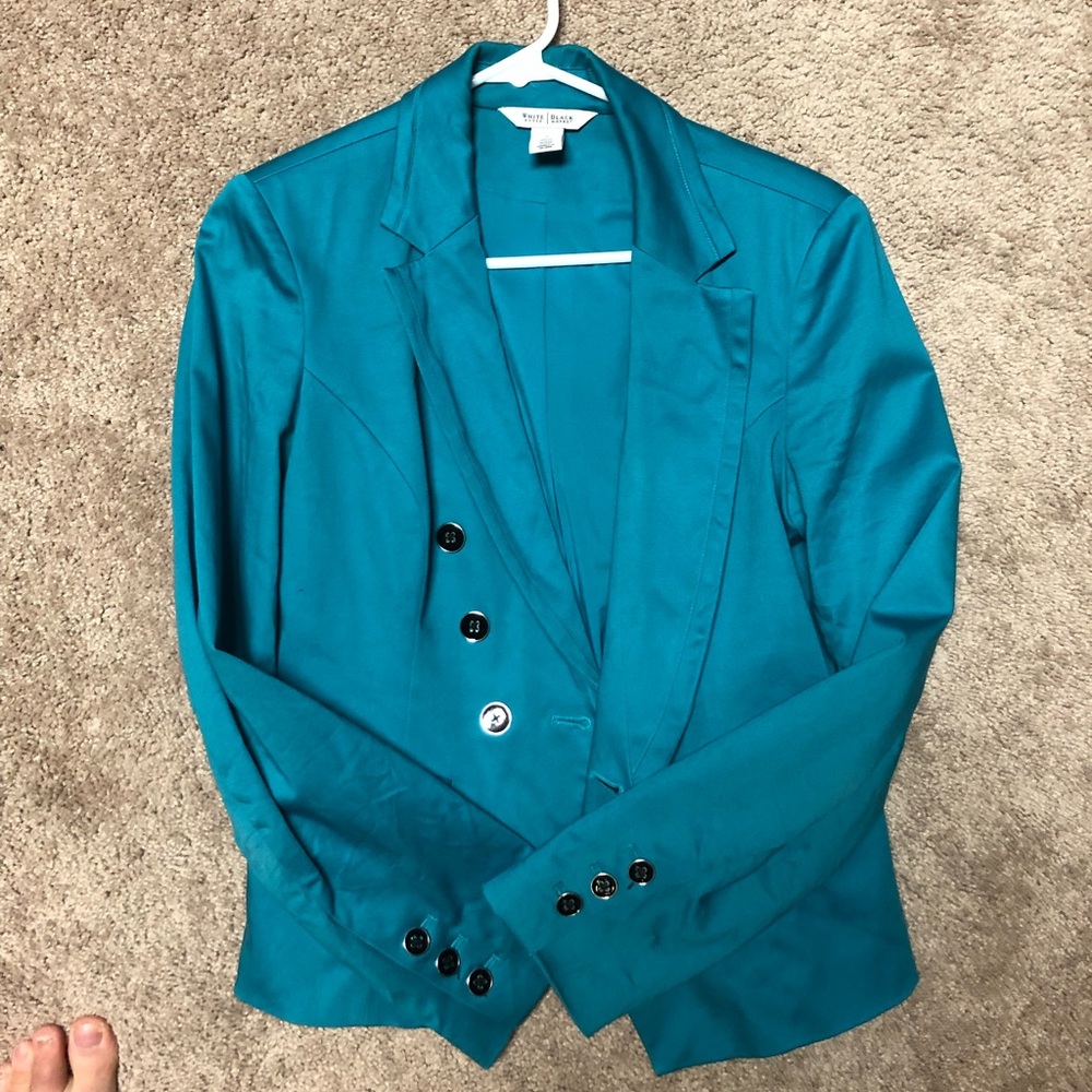 White House black market teal blazer